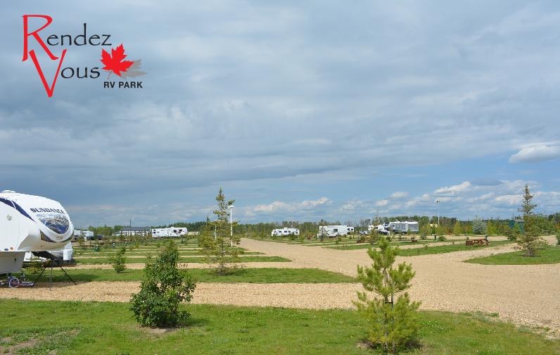 Rendez Vous RV Park Campground with Logo